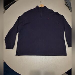 Polo by Ralph Lauren Navy Quarter-Zip with Red Pony